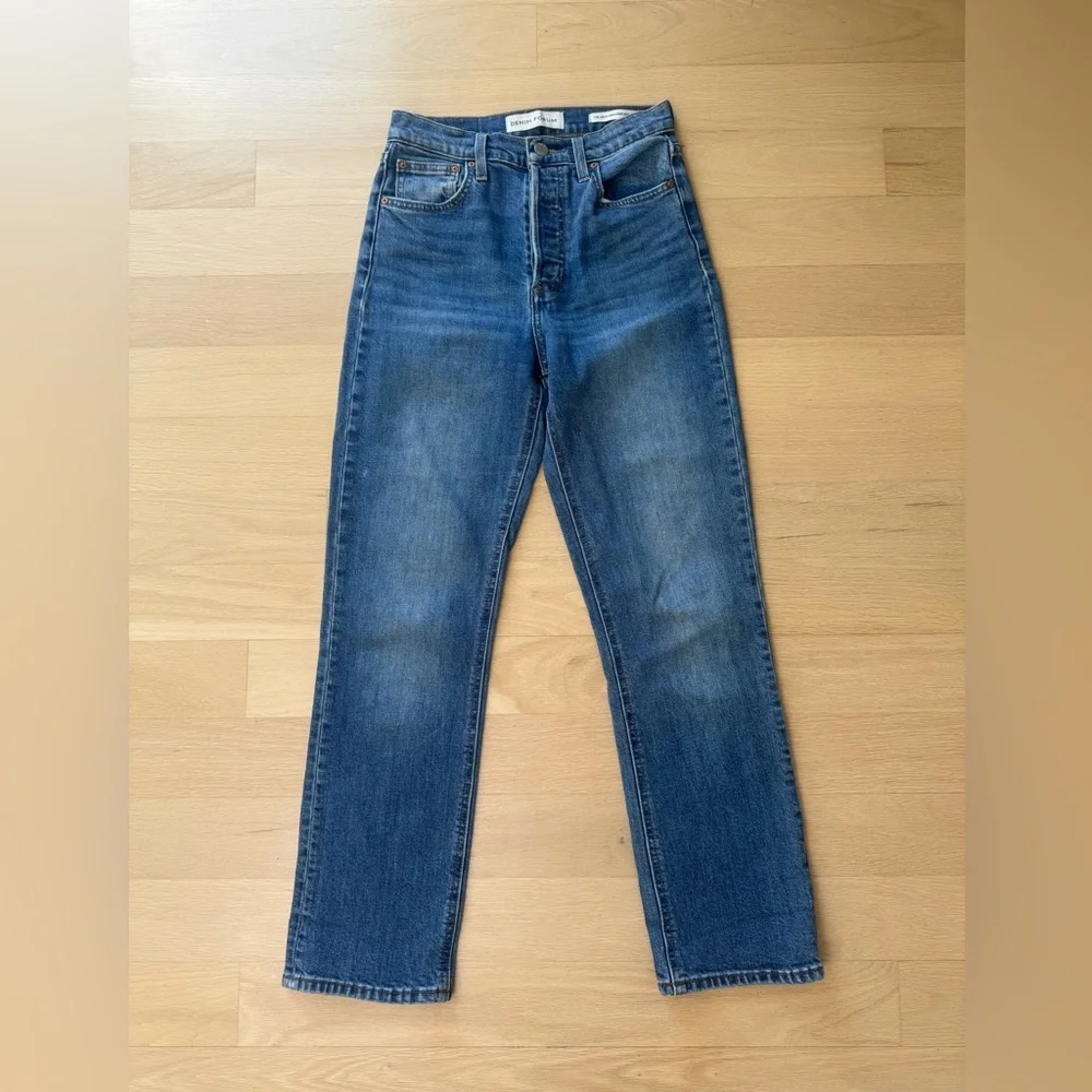 Aritzia Denim Forum The Arlo High Rise Straight Jeans Size 25/28L - Picture 6 of 13
